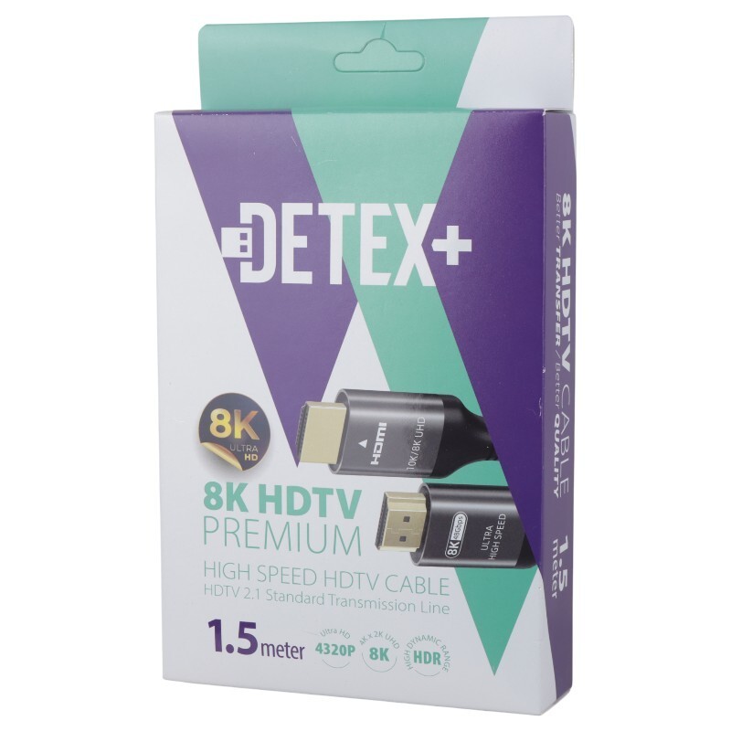 کابل HDMI 8K دیتکس پلاس +Detex طول 1.5 متر