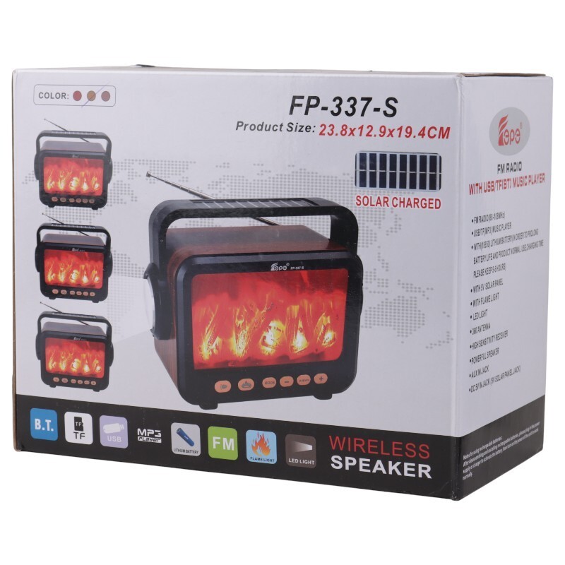 رادیو اسپیکر بلوتوثی خورشیدی فپ FP-337-S
