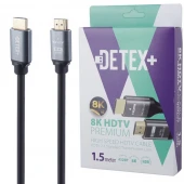 کابل HDMI 8K دیتکس پلاس +Detex طول 1.5 متر