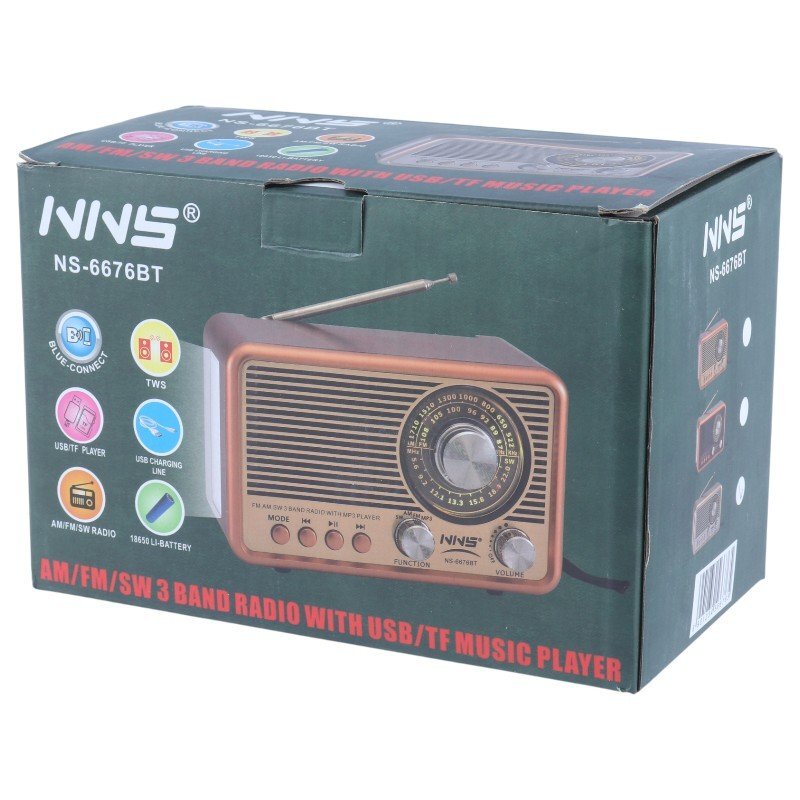 رادیو اسپیکر بلوتوثی ان ان اس NS-6676BT