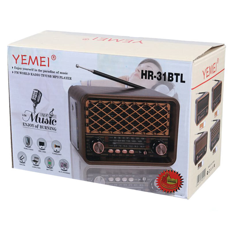 رادیو اسپیکر بلوتوثی YEMEI HR-31BTL