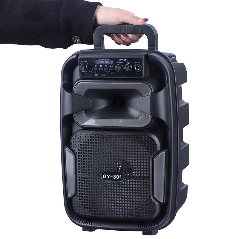 اسپیکر بلوتوثی GY-801 + میکروفون و ریموت کنترل