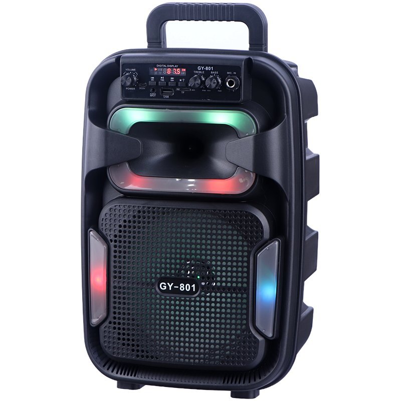 اسپیکر بلوتوثی GY-801 + میکروفون و ریموت کنترل