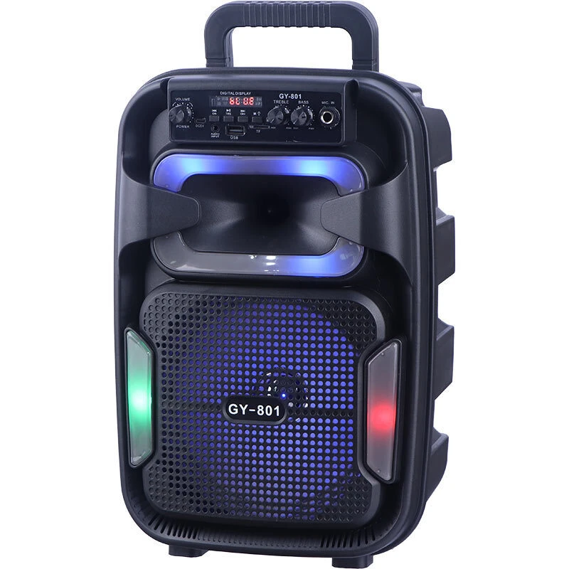 اسپیکر بلوتوثی GY-801 + میکروفون و ریموت کنترل