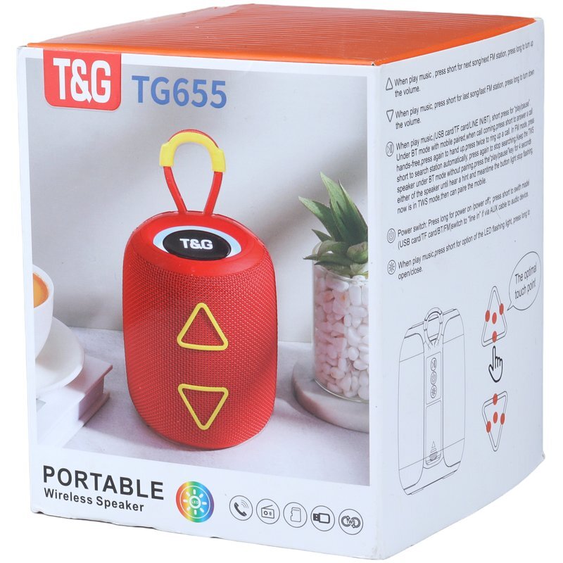 اسپیکر بلوتوثی تی اند جی TG655