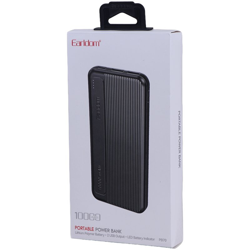 پاور بانک ارلدام ET-PB70 10.5W ظرفیت 10000 میلی آمپر ساعت