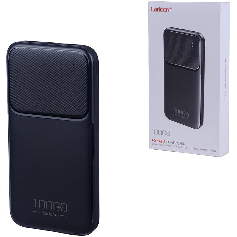 پاور بانک ارلدام ET-PB72 10.5W ظرفیت 10000 میلی آمپر ساعت
