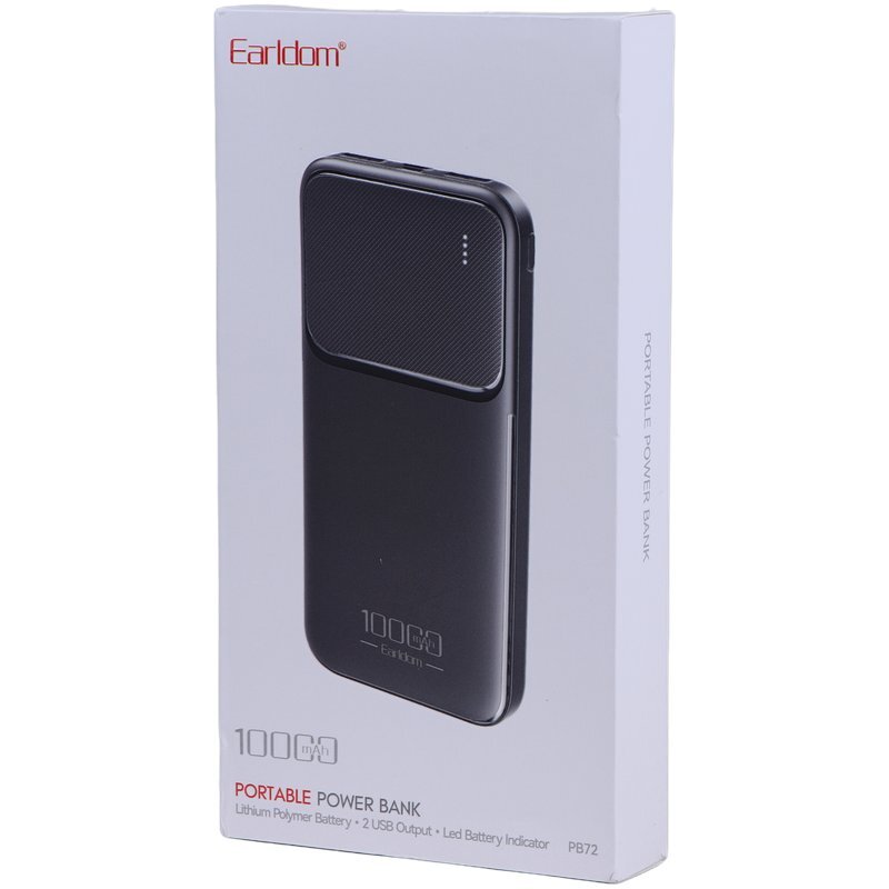 پاور بانک ارلدام ET-PB72 10.5W ظرفیت 10000 میلی آمپر ساعت