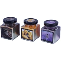 شمع شیشه ای عطری مکعبی ماموت کندل