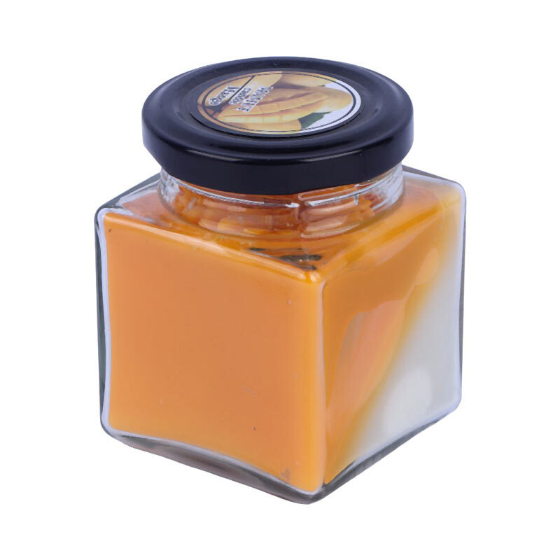 شمع شیشه ای عطری مکعبی ماموت کندل