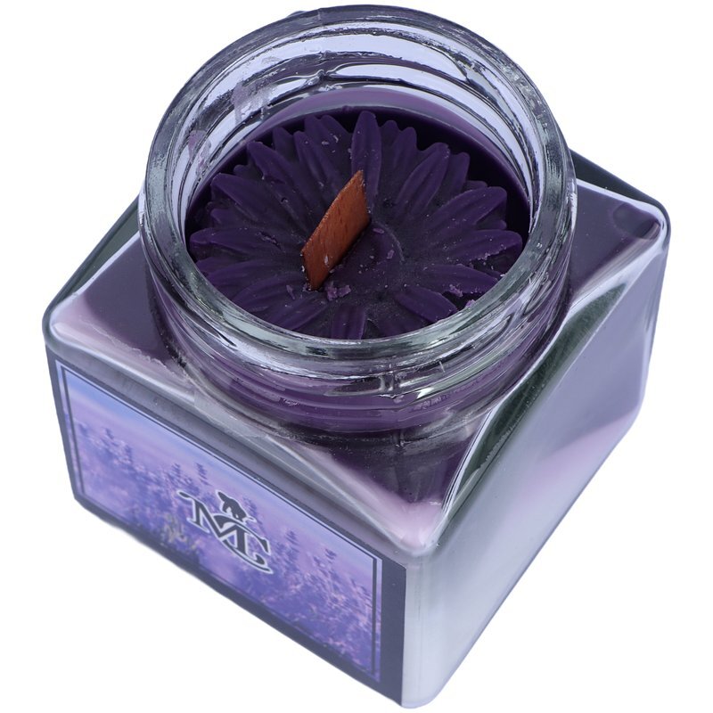 شمع شیشه ای عطری مکعبی ماموت کندل