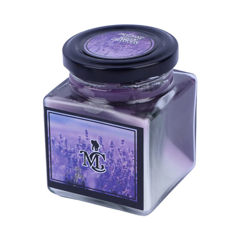 شمع شیشه ای عطری مکعبی ماموت کندل