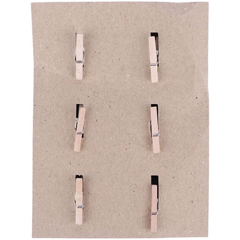 گیره چوبی طرح فانتزی Parsum بسته 6 عددی