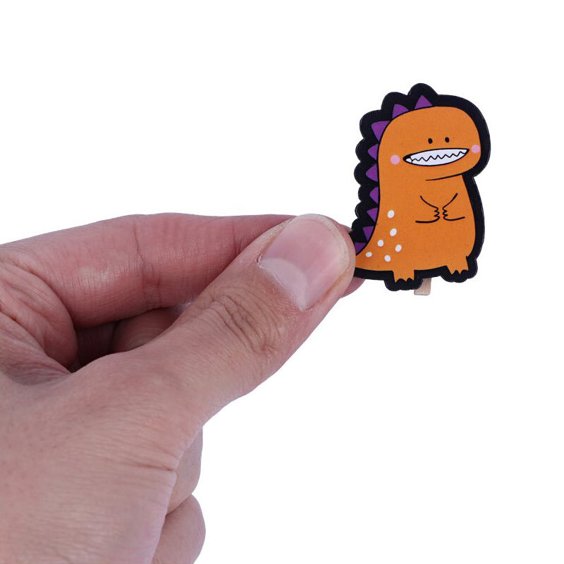 گیره چوبی طرح فانتزی Parsum بسته 6 عددی