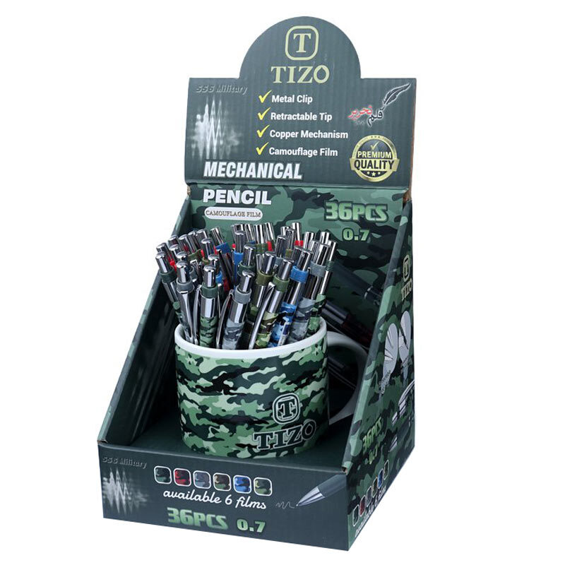 مداد نوکی 0.7 میلی متری تیزو 556Military طرح ارتشی