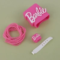 ست محافظ کابل و کلگی شارژر شیائومی 120 وات طرح Barbie