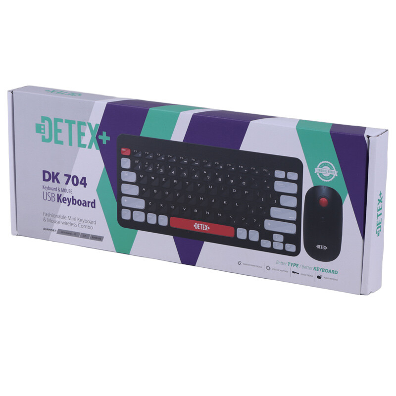 کیبورد و موس بی سیم دیتکس پلاس DK 704