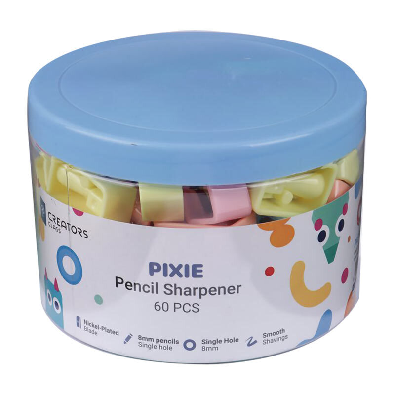 تراش پلاستیکی پاستلی کریتورز کلاس CCPPSP بسته 60 عددی