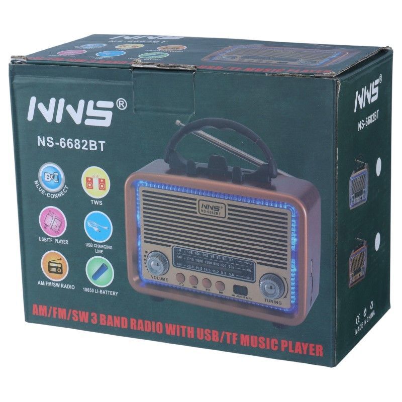 رادیو اسپیکر بلوتوثی ان ان اس NS-6682BT