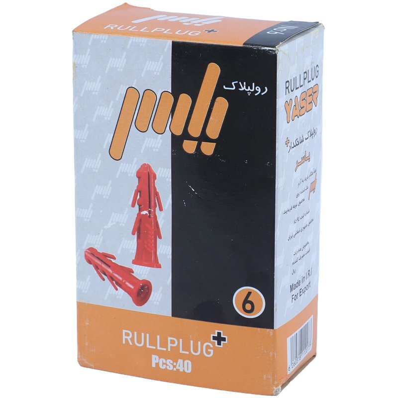 رولپلاک لبه دار یاسر سایز 6 Yaser بسته 40 عددی
