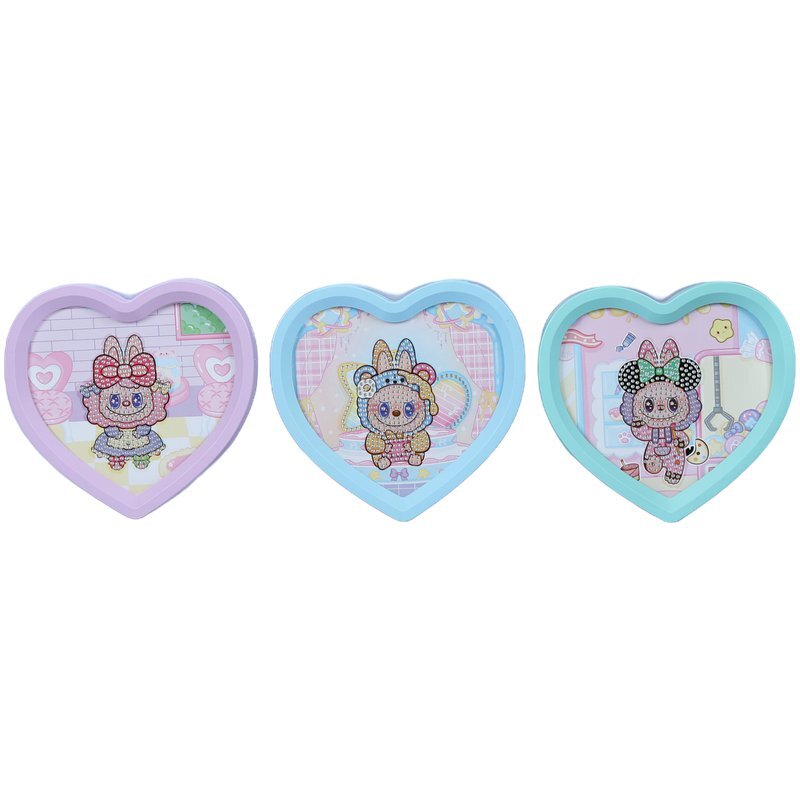 نقاشی الماسی لبوبو قلبی AK-7533-13 کد 8