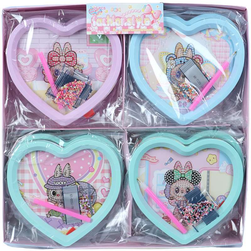 نقاشی الماسی لبوبو قلبی AK-7533-13 کد 8