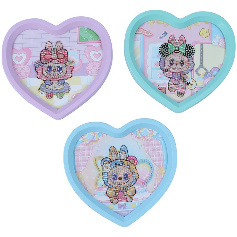 نقاشی الماسی لبوبو قلبی AK-7533-13 کد 8