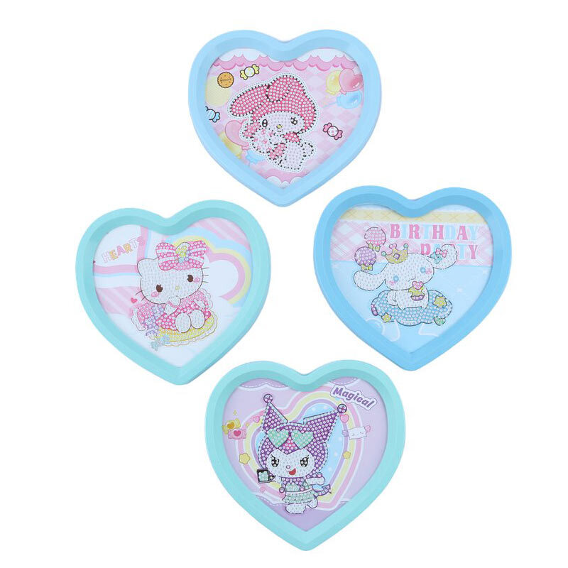 نقاشی الماسی کرومی و کیتی قلبی AK-7533-1 کد 7