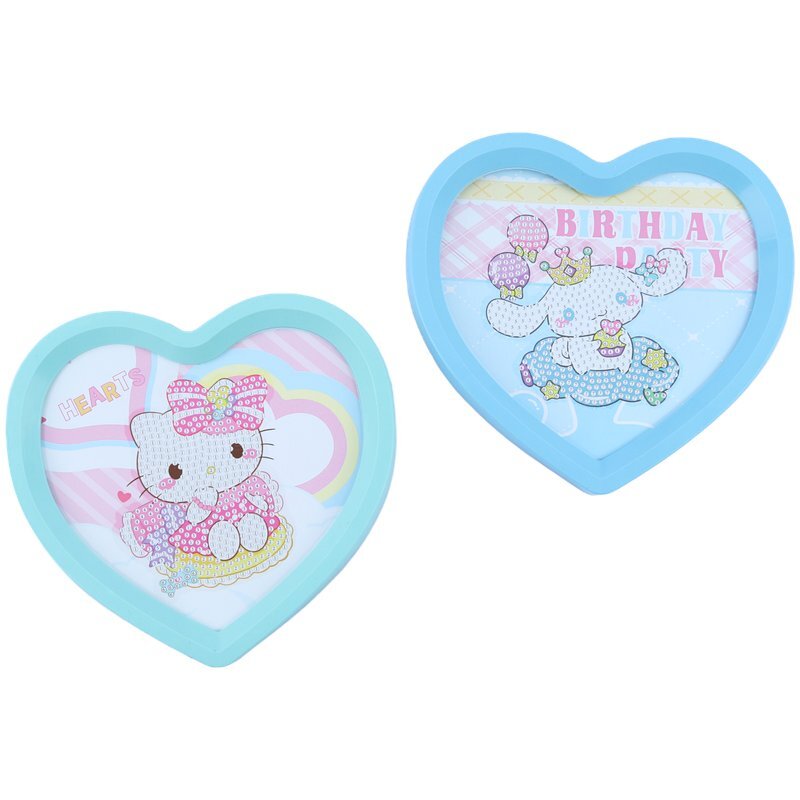 نقاشی الماسی کرومی و کیتی قلبی AK-7533-1 کد 7