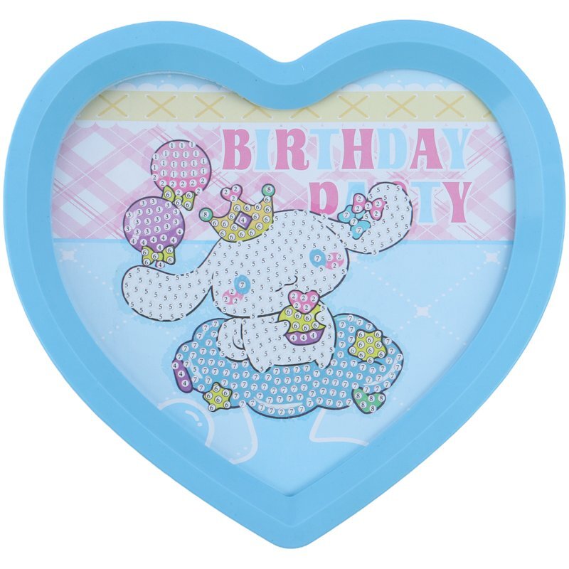 نقاشی الماسی کرومی و کیتی قلبی AK-7533-1 کد 7