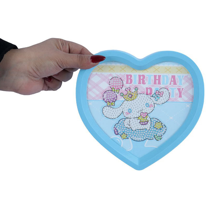 نقاشی الماسی کرومی و کیتی قلبی AK-7533-1 کد 7