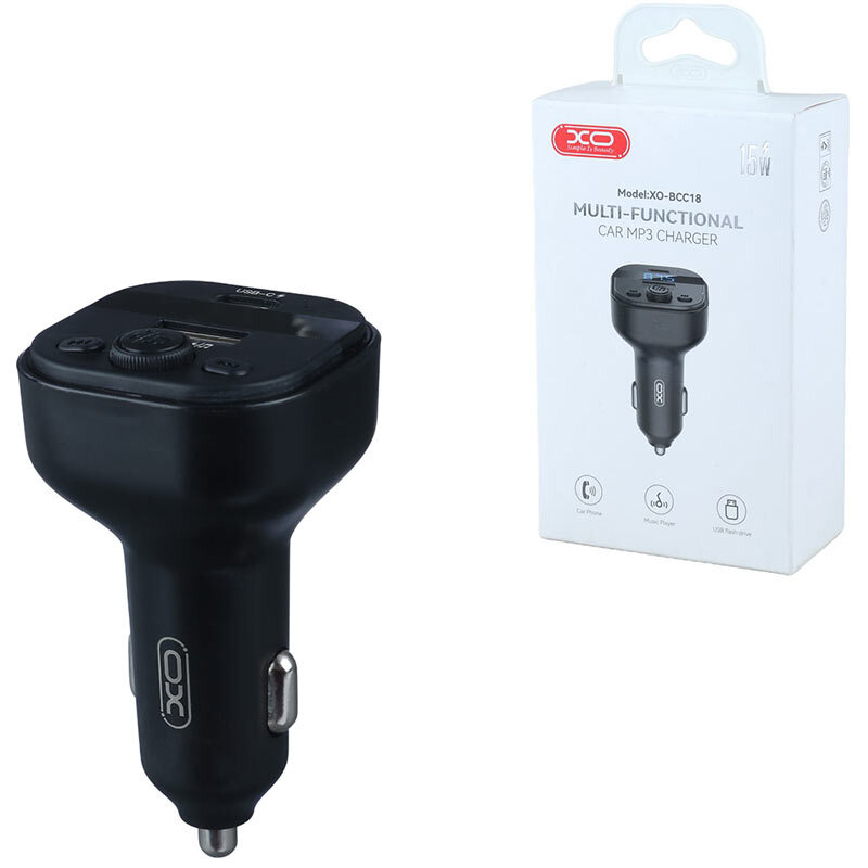 شارژر فندکی و اف ام پلیر بلوتوثی 15 وات ایکس او XO-BCC18