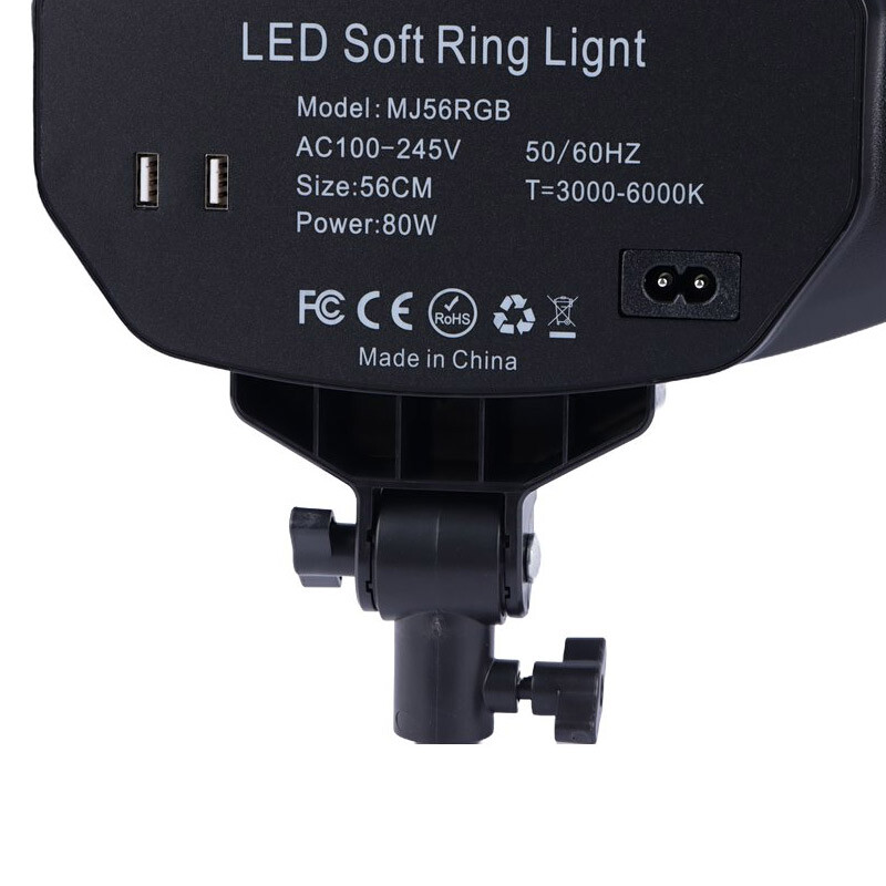 رینگ لایت 22 اینچ RGB LED MJ56