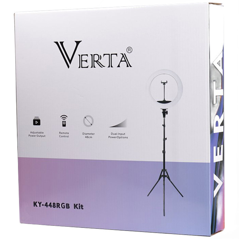 رینگ لایت 18 اینچ ورتا KY-448RGB