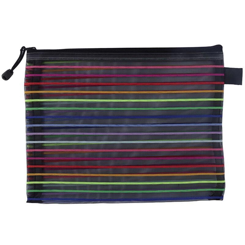 پوشه زیپ دار توری A5 بسته 12 عددی