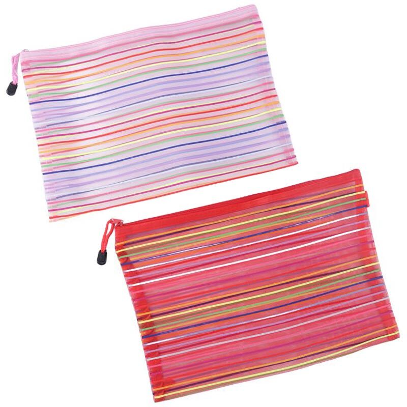 پوشه زیپ دار توری A4 بسته 12 عددی