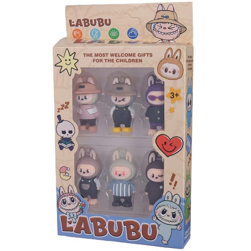 عروسک سیلیکونی لبوبو A777-230 کد 10 بسته 6 عددی