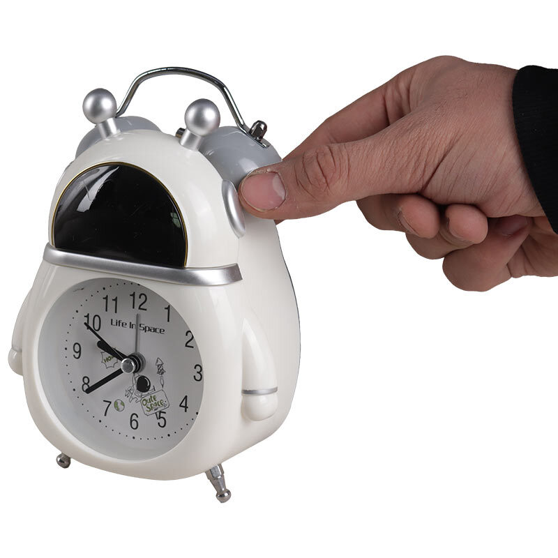 ساعت رومیزی زنگ دار طرح آدم فضایی کد B-558