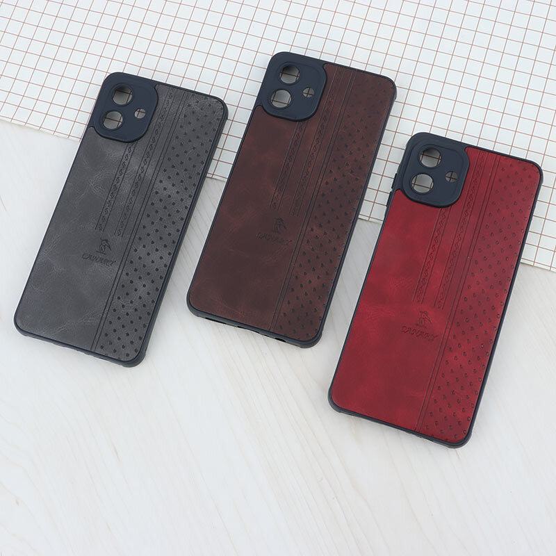 قاب چرمی Canary سامسونگ Galaxy A07 محافظ لنزدار