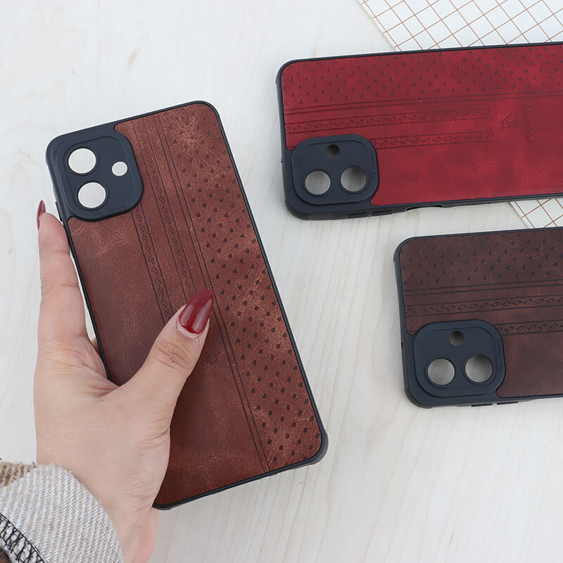 قاب چرمی Canary سامسونگ Galaxy A07 محافظ لنزدار