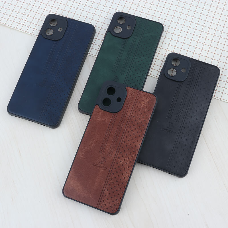 قاب چرمی Canary سامسونگ Galaxy A07 محافظ لنزدار