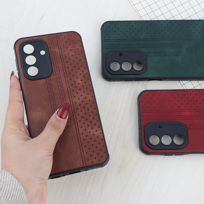 قاب چرمی Canary سامسونگ Galaxy A17 4G / A17 5G محافظ لنزدار