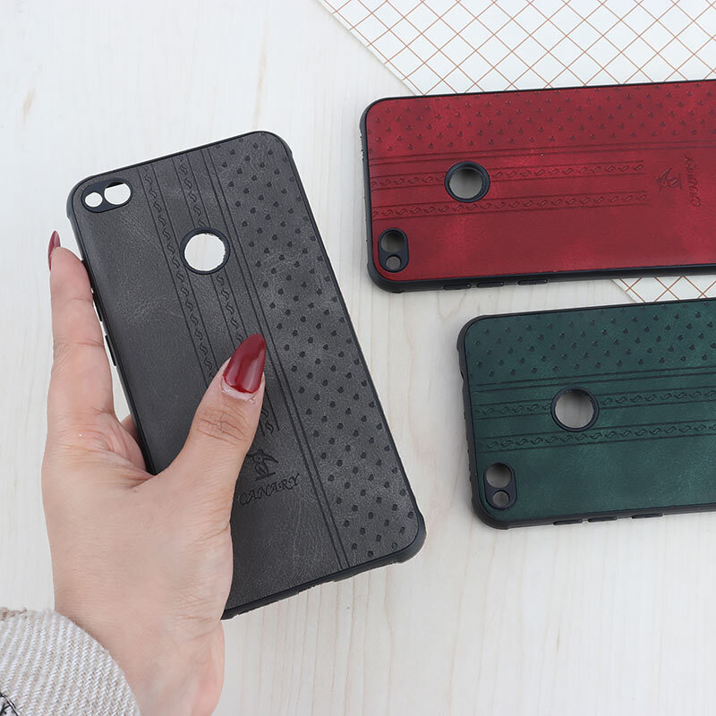 قاب چرمی Canary هواوی P8 Lite 2017 محافظ لنزدار