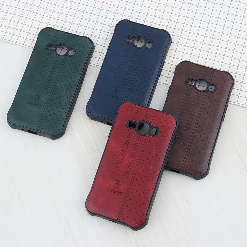 قاب چرمی Canary سامسونگ Galaxy J1 Ace محافظ لنزدار