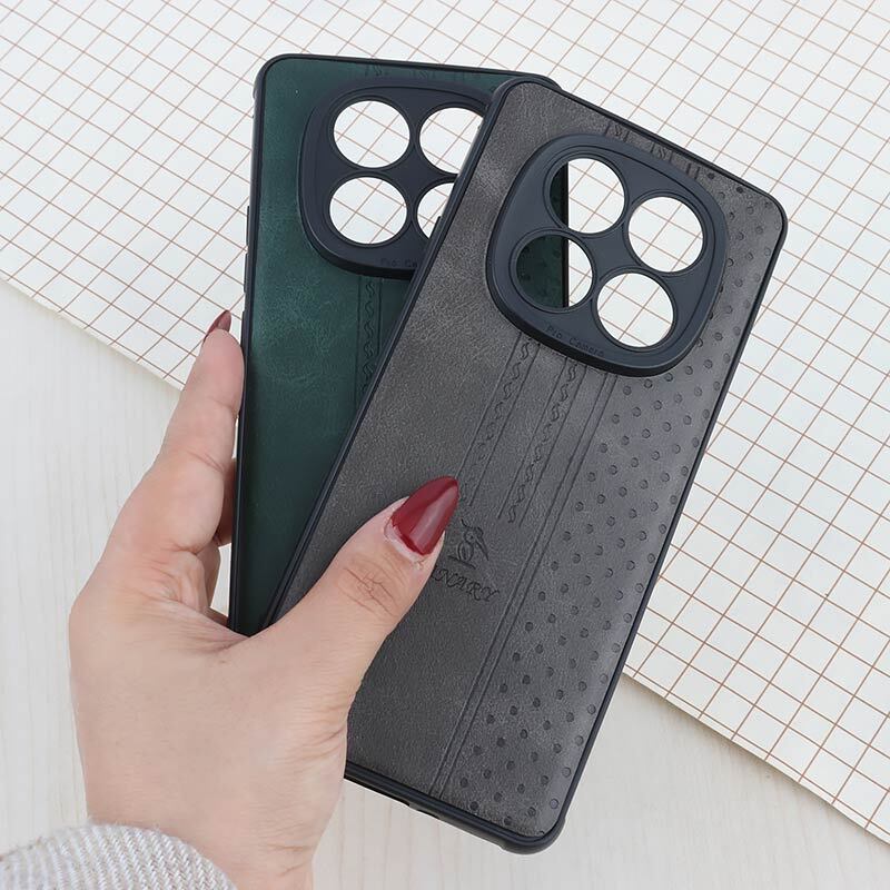 قاب چرمی Canary شیائومی Poco X7 / Redmi Note 14 Pro 5G محافظ لنزدار