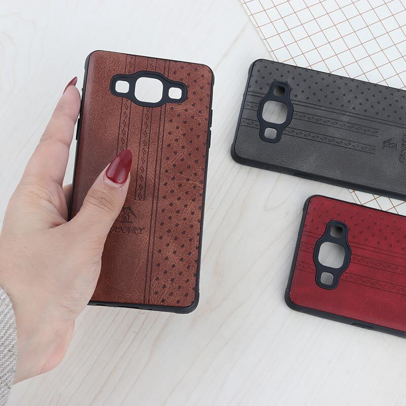 قاب چرمی Canary سامسونگ Galaxy A5 2015 محافظ لنزدار