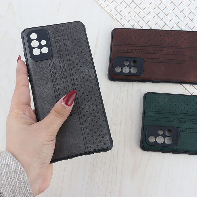 قاب چرمی Canary سامسونگ Galaxy A71 محافظ لنزدار