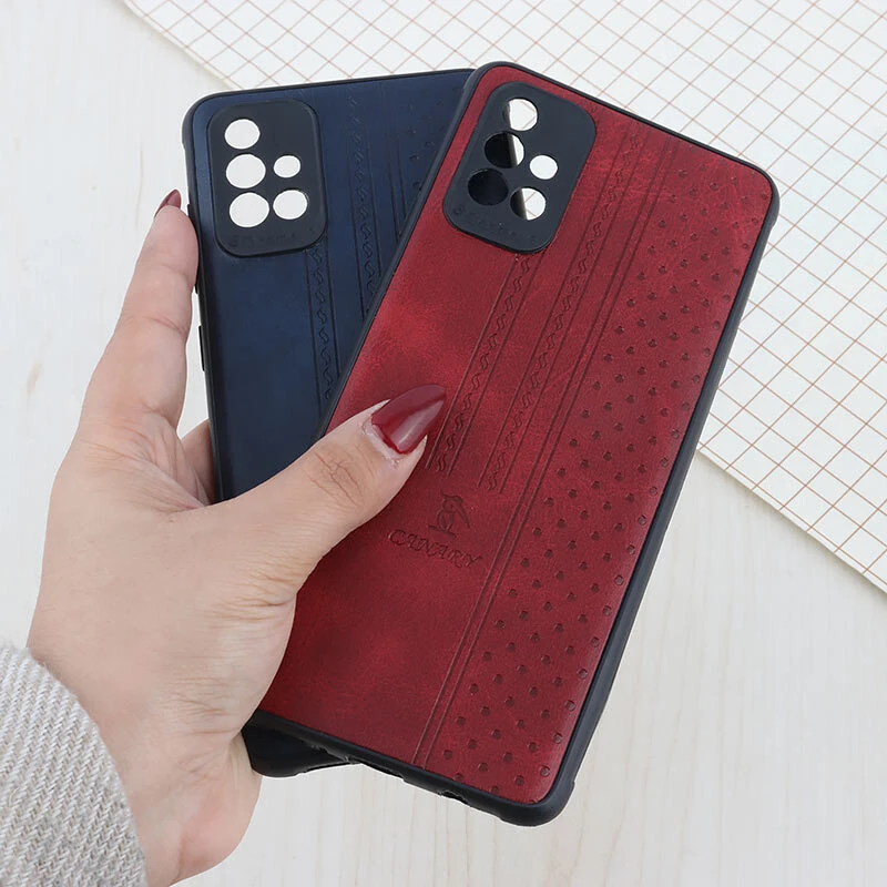 قاب چرمی Canary سامسونگ Galaxy A71 محافظ لنزدار