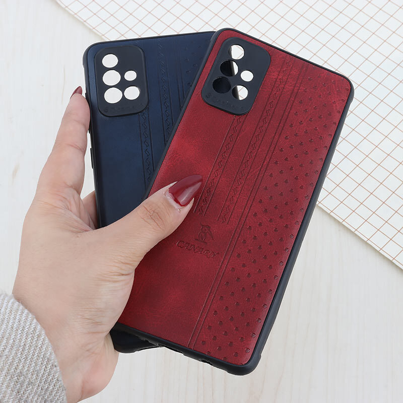 قاب چرمی Canary سامسونگ Galaxy A71 محافظ لنزدار