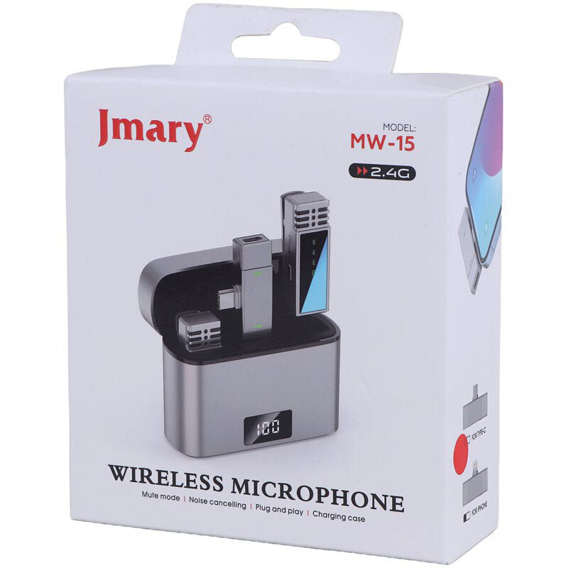 میکروفون یقه ای بی سیم Jmary MW-15 Type-C